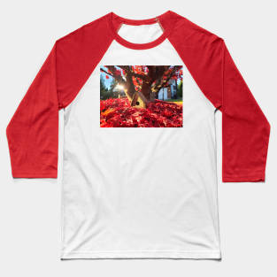 Fall birdhouse in red Baseball T-Shirt